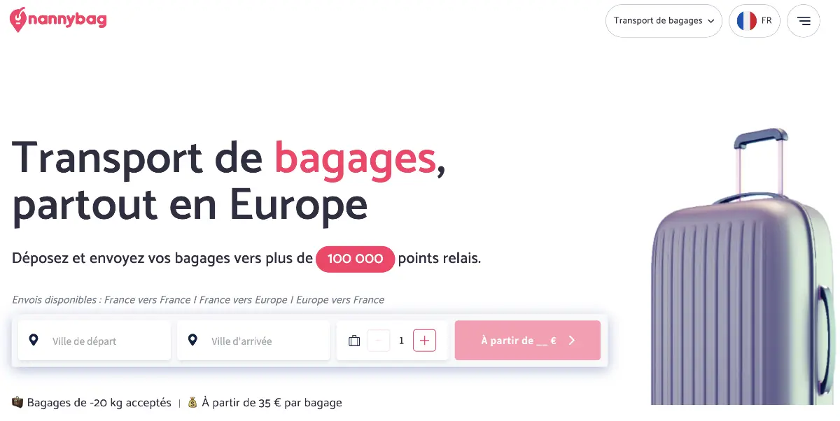 Nannybag - 5 raisons de choisir l'expédition de bagages pour voyager